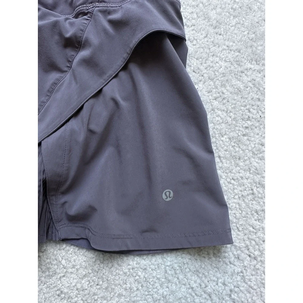 Lululemon Play Off The Pleats Skirt Graphite Purple Inseam 4